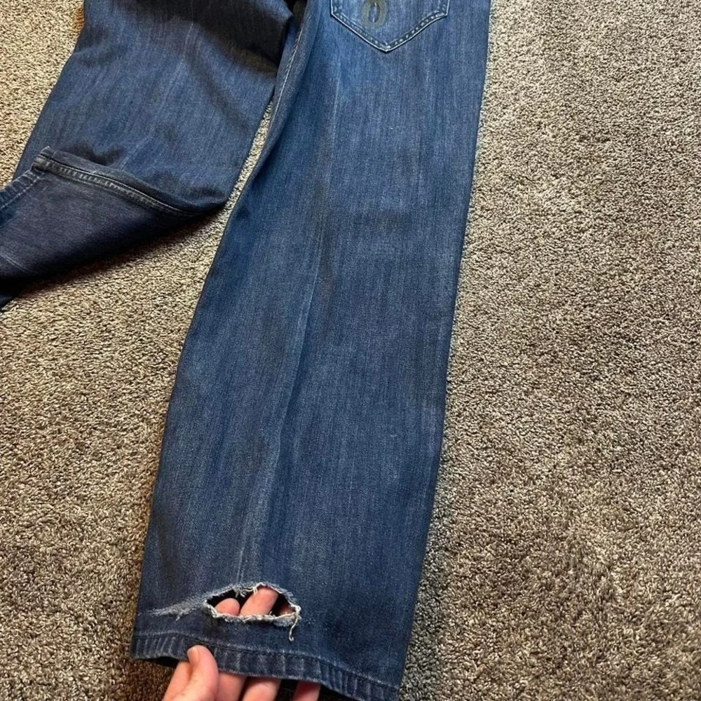 Rocawear‎ Jeans Y2K Original Fit STRAIGHT Men's Size 38x31 Navy Blue Jeans READ